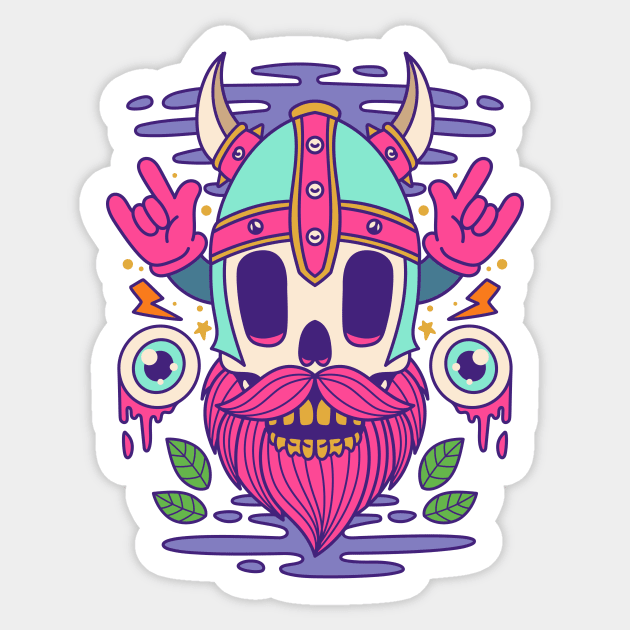 The Viking Sticker by yellowline